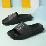 Claquettes Noires Enfant Ourson 3