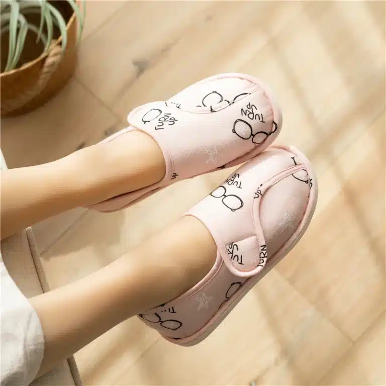 Chaussons Confort Motif Lunettes Femme 3