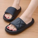 Claquettes Noires Homme Avec Scratch 6