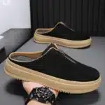 Chaussons Mules Fermeture Zip Homme 5