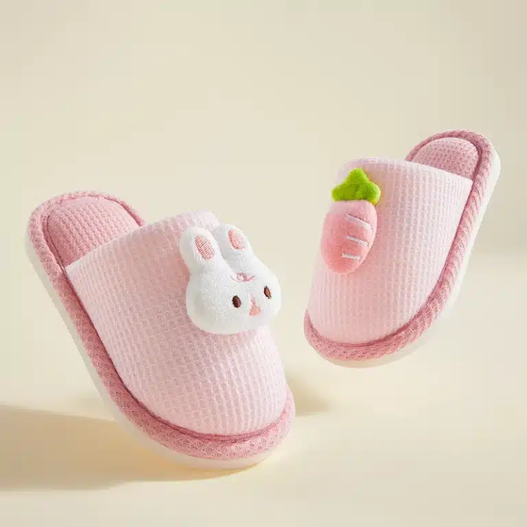 Pantoufles En Lin Pour Enfant Animaux 1