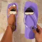 Tongs Cœur Miroir Femme 2