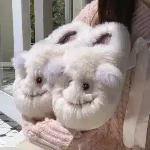 Pantoufles Monstre Beige Mignon 1