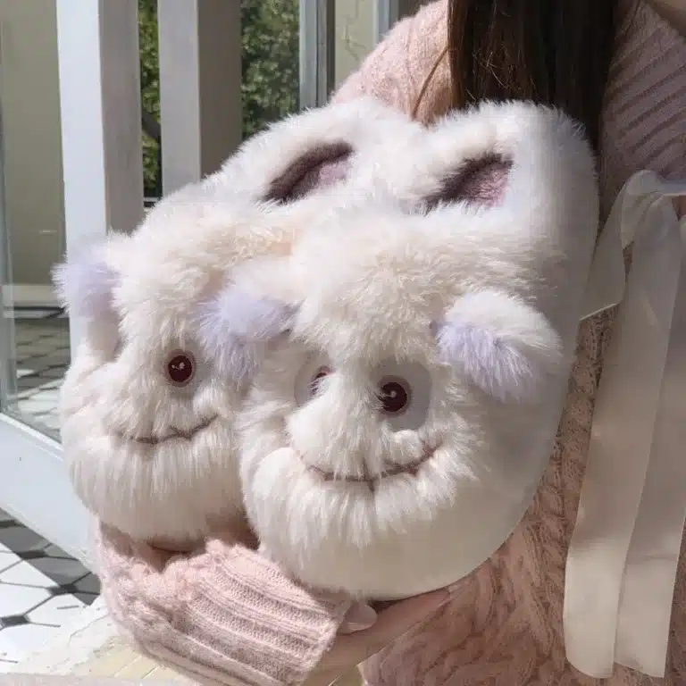 Pantoufles Monstre Beige Mignon 1