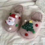 Pantoufles Douces Noël Enfant 16