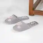 Pantoufles Fleur Brodée Matelassées 6