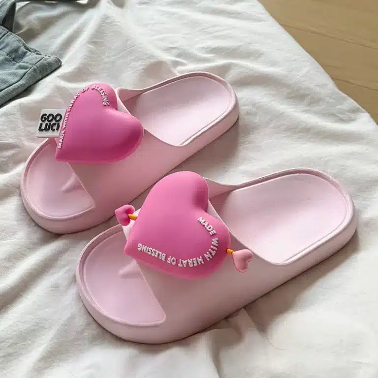 Claquettes Cœur 3D 5