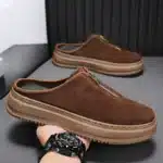 Chaussons Mules Fermeture Zip Homme 1