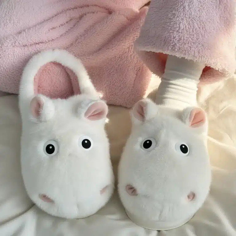 Chaussons Hippopotame Blancs 1