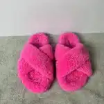 Chaussons Croisés Moumoute Femme 1