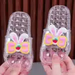 Claquettes Transparentes Oreilles De Lapin 3