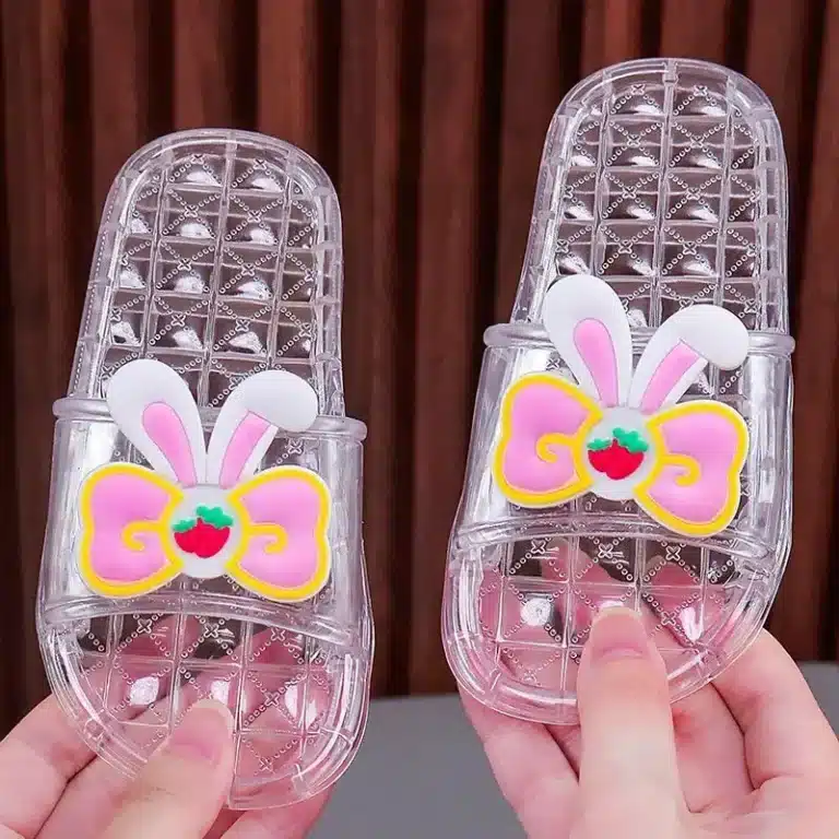 Claquettes Transparentes Oreilles De Lapin 3