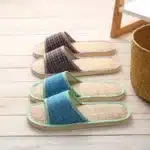 Claquettes Paille À Carreaux 4