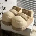 Pantoufles Baskets Sherpa Bouton 4