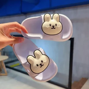 Claquettes Antidérapantes Minimalistes Lapin Enfant 1