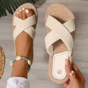Claquettes Corde Femme 1