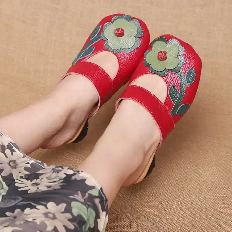 Sabots Fleur Relief Femme 2