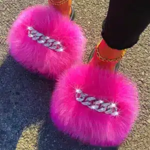 Chaussons Femme Glamour Fourrure 1