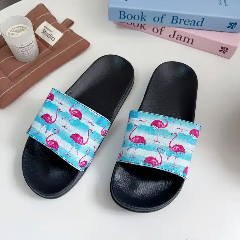 Claquettes Flamant Rose 1