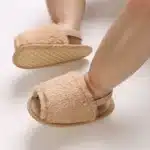 Pantoufles Elastique Fourrure Bébé 5
