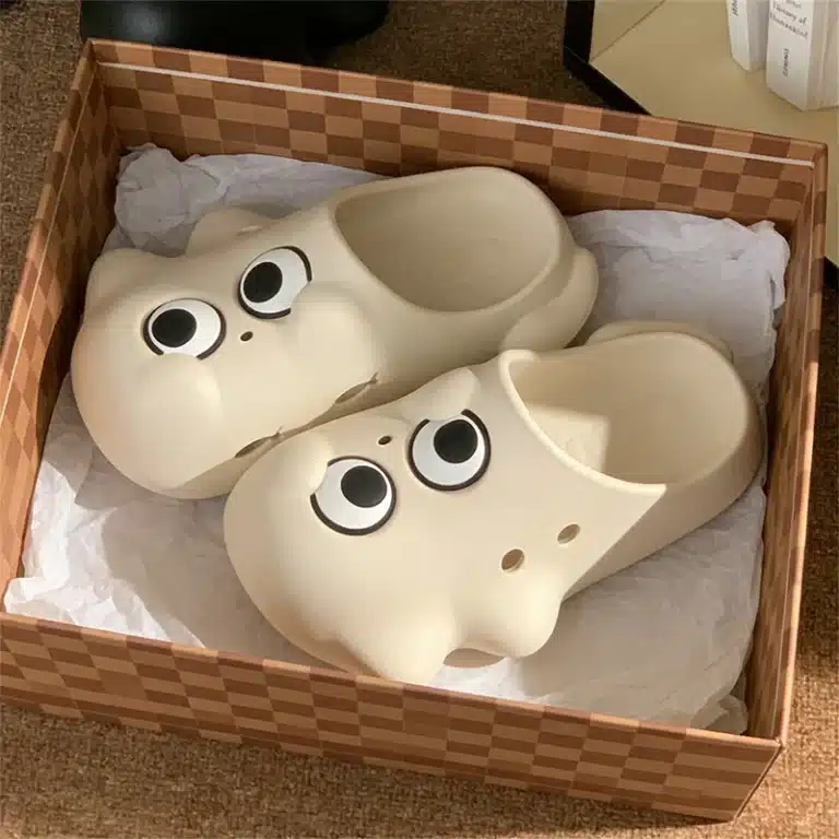 Chaussons Claquettes Tête De Chat 4