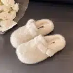 Sabots Fourrés Peluche Croisées 1