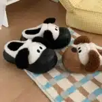 Pantoufles Chien Peluche 3