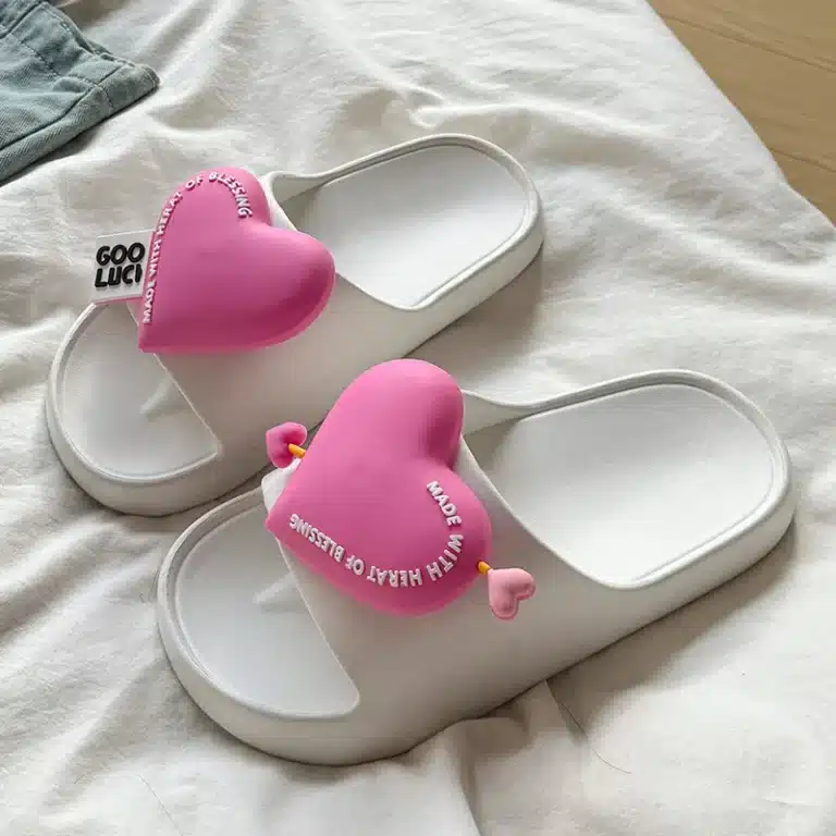 Claquettes Cœur 3D 6