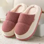 Chaussons Doudoune Rayés 5