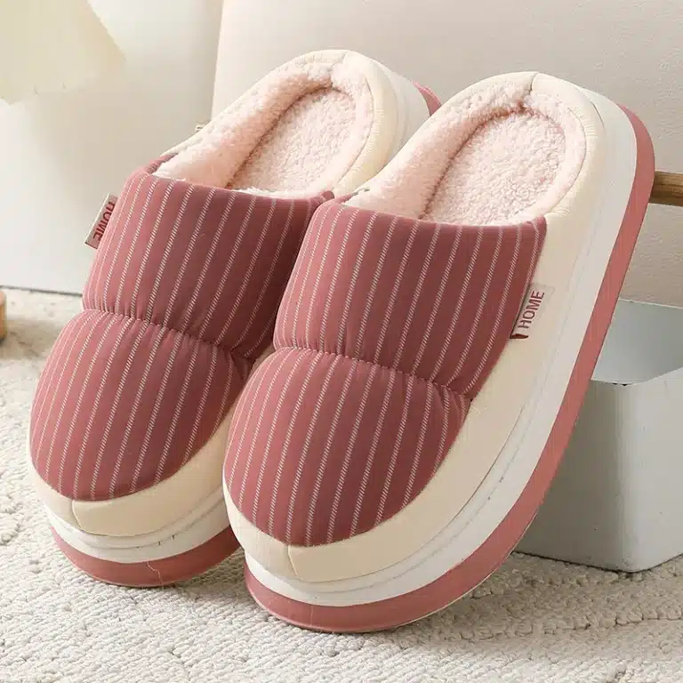 Chaussons Doudoune Rayés 5