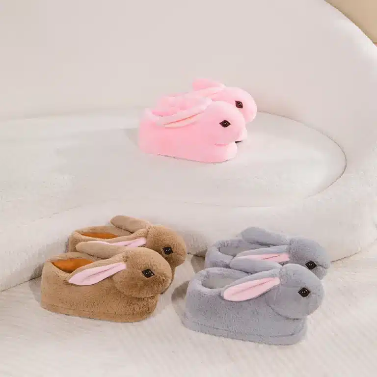 Chaussons Peluche Lapin 3