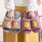 Pantoufles Ouvertes Motif Fruits 1