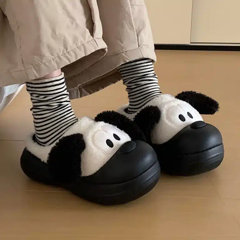 Pantoufles Chien Peluche 2