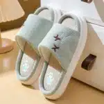 Claquettes Lin Ours Semelle Epaisse 3