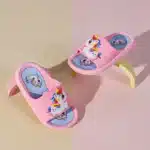 Claquettes Roses Licorne Kawaii 2