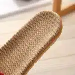 Claquettes Rayées Naturelles Femme 6