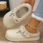 Chaussons Mules Imperméables Avec Fourrure 1