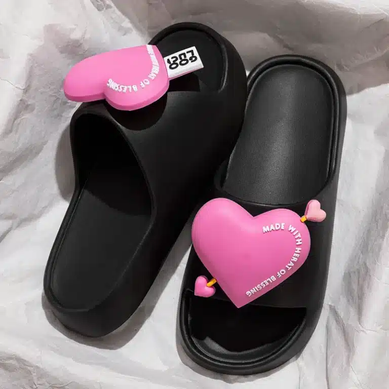 Claquettes Cœur 3D 3