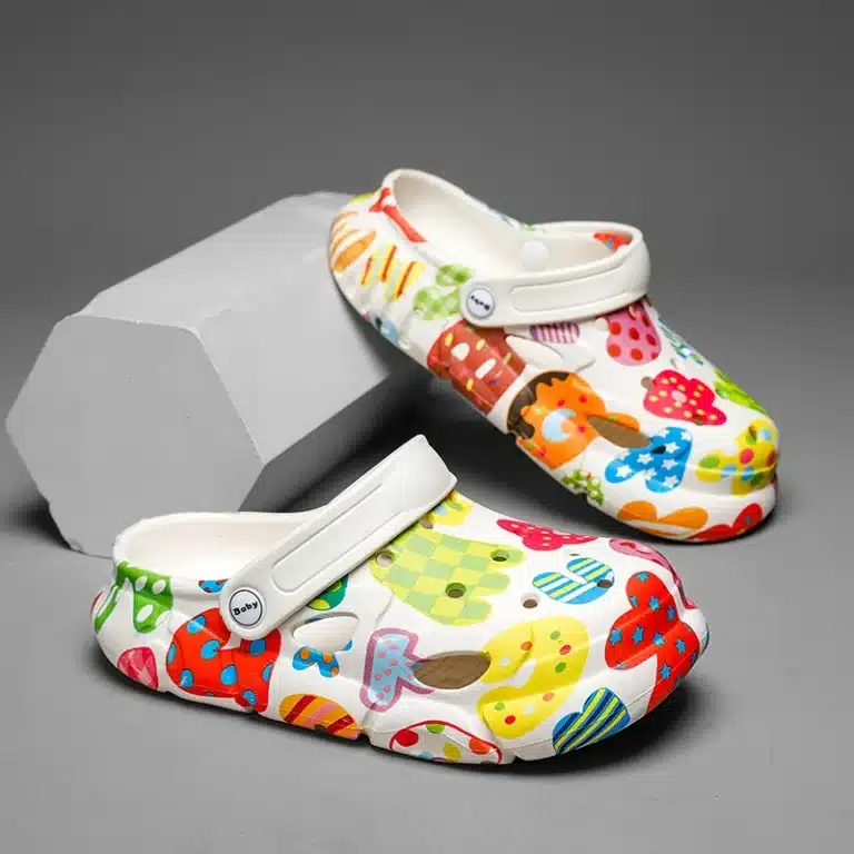 Sabots Blancs Dinosaure Enfant 3