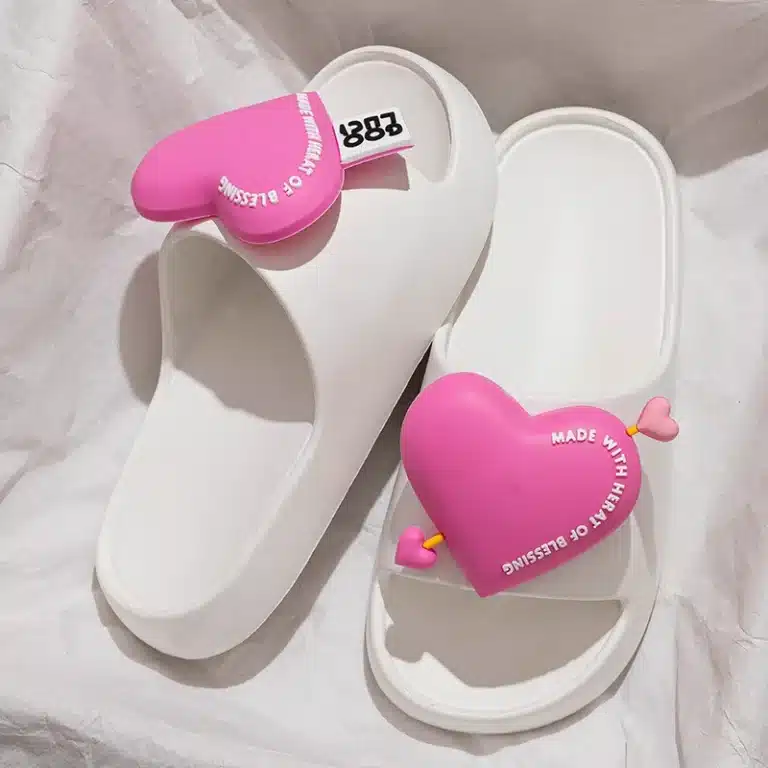 Claquettes Cœur 3D 1