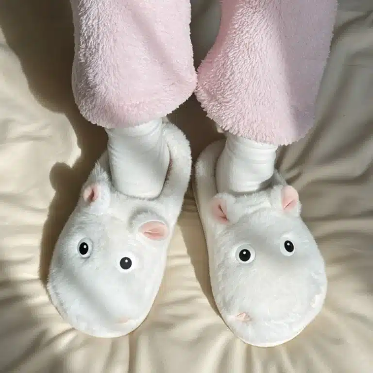 Chaussons Hippopotame Blancs 2