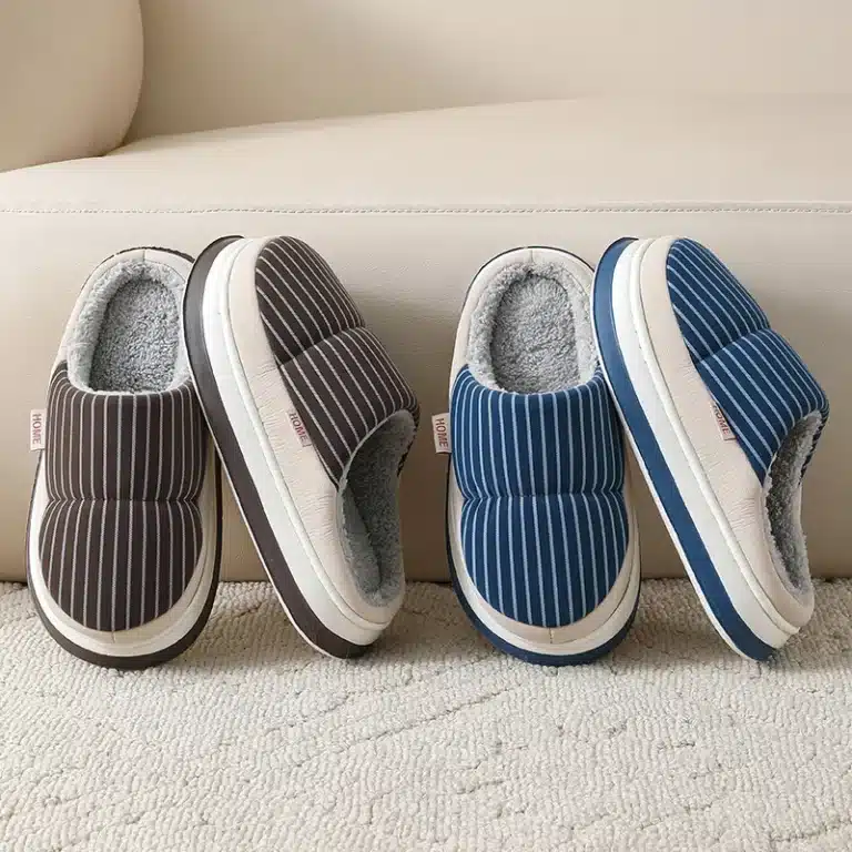 Chaussons Doudoune Rayés 1