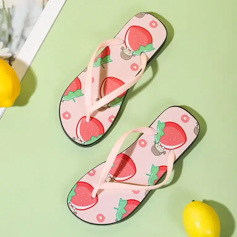 Tongs Antidérapantes Fraises 1