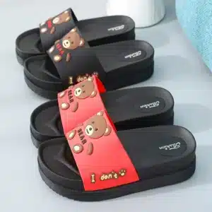 Claquettes Compensées Motif Ourson 2