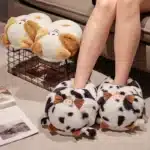 Pantoufles Moelleuses Enveloppantes Vache 1