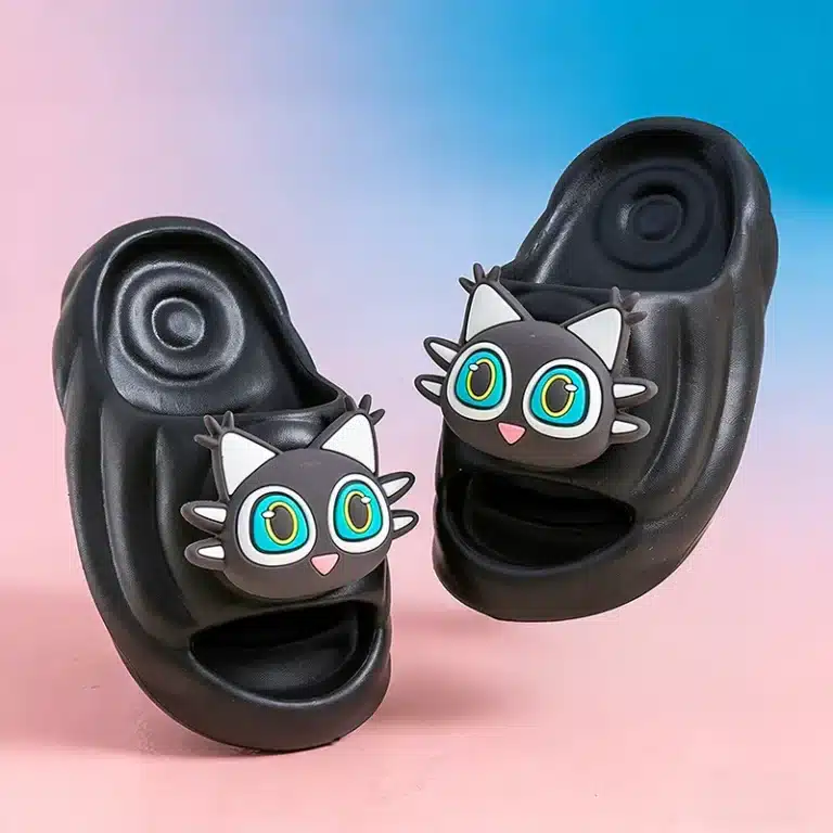 Claquettes Chat Cartoon 3D Enfant 4