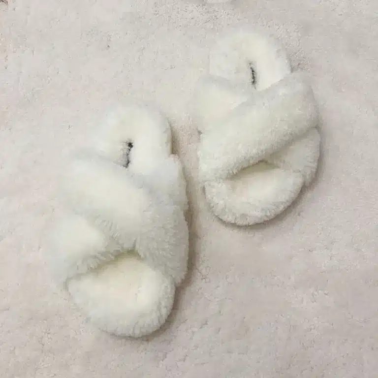 Chaussons Croisés Moumoute Femme 5