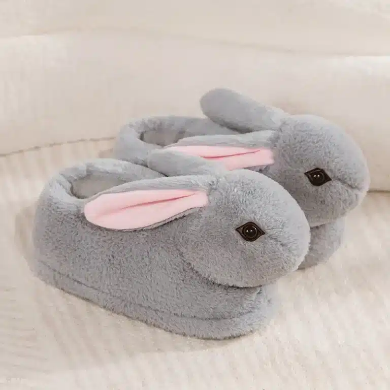 Chaussons Peluche Lapin 5