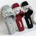 Claquettes Maille Noeud Fleuri 1