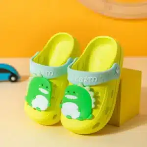 Chaussons Crocs Jaunes Dinosaures 1